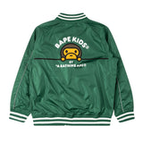 A BATHING APE® Baby Milo Racing Team Emblem Print Jacket "Green"