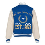 RHUDE Varsity Team Jacket "Blue And Creme"