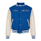 RHUDE Varsity Team Jacket "Blue And Creme"