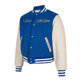 RHUDE Varsity Team Jacket "Blue And Creme"